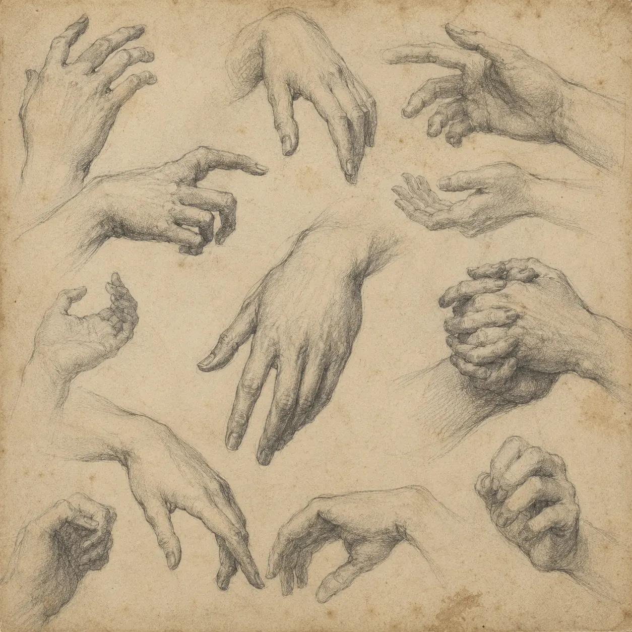 手の素描